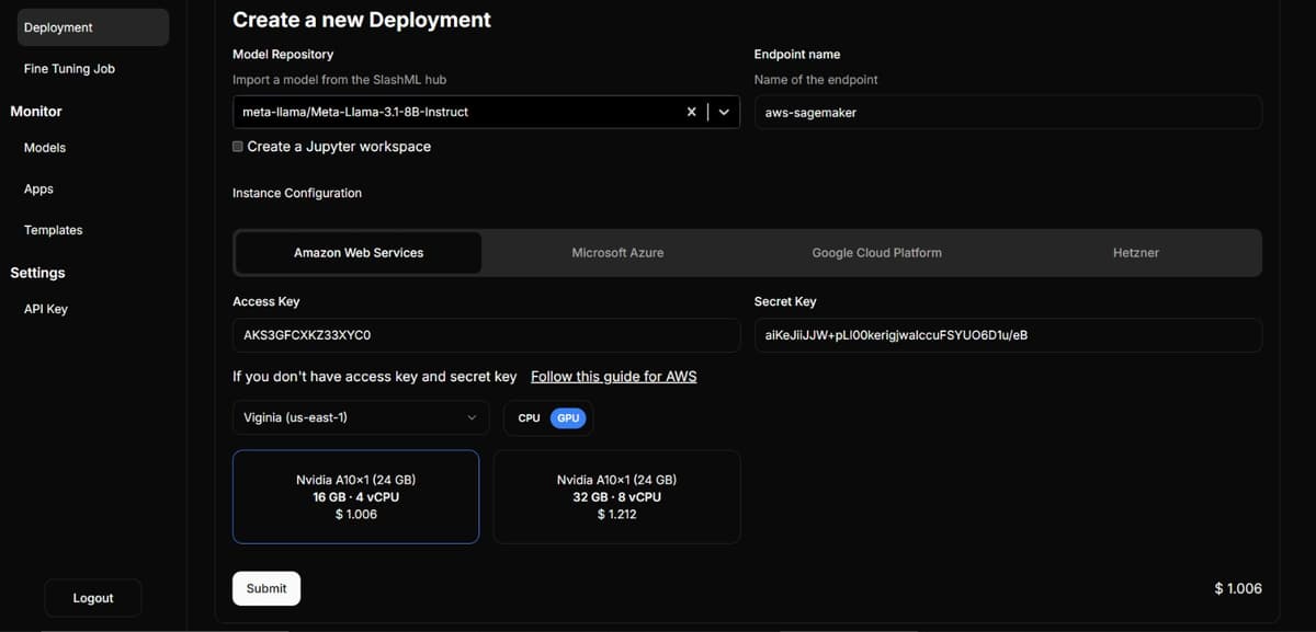 ML Deployment Platform