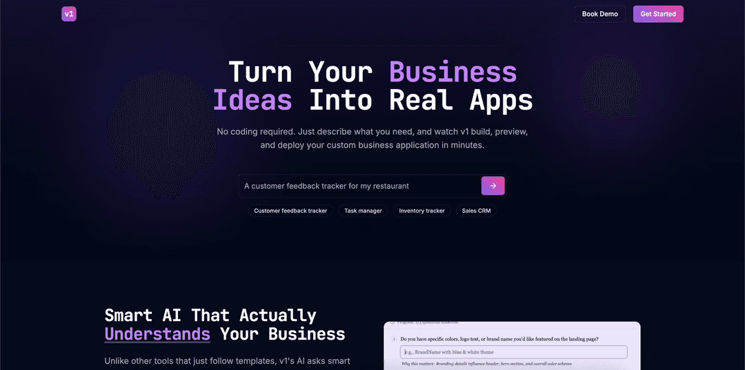 V1 - AI No-Code App Builder
