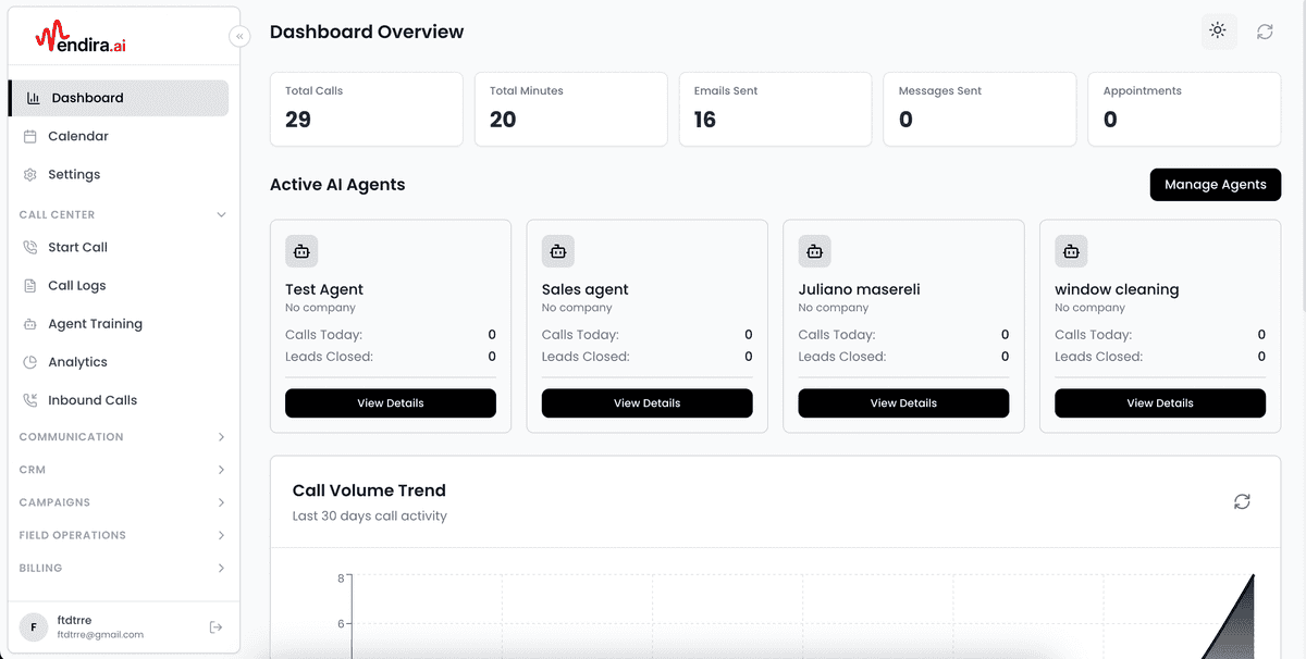 Vendira — AI Voice & Omnichannel Call Center Platform