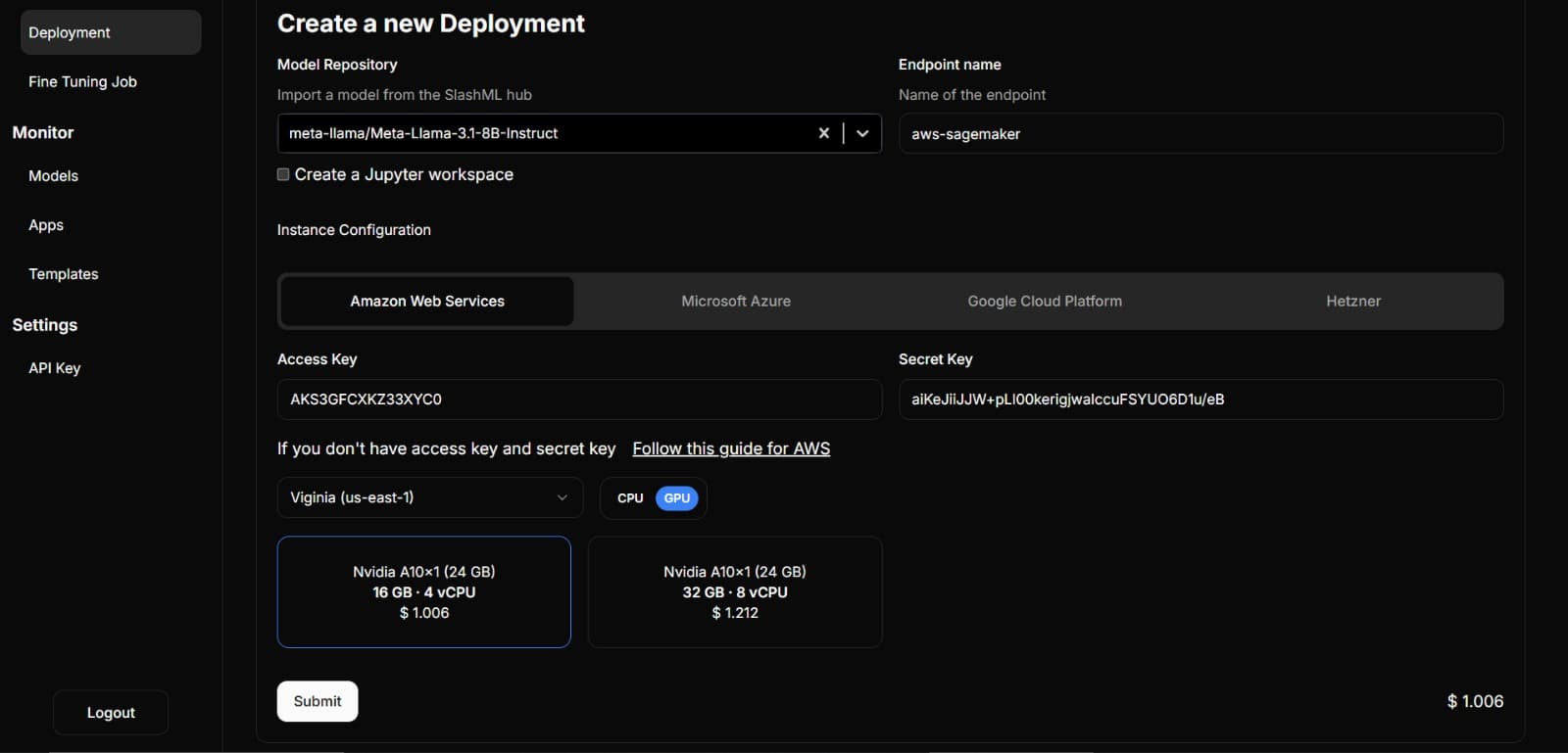ML Deployment Platform