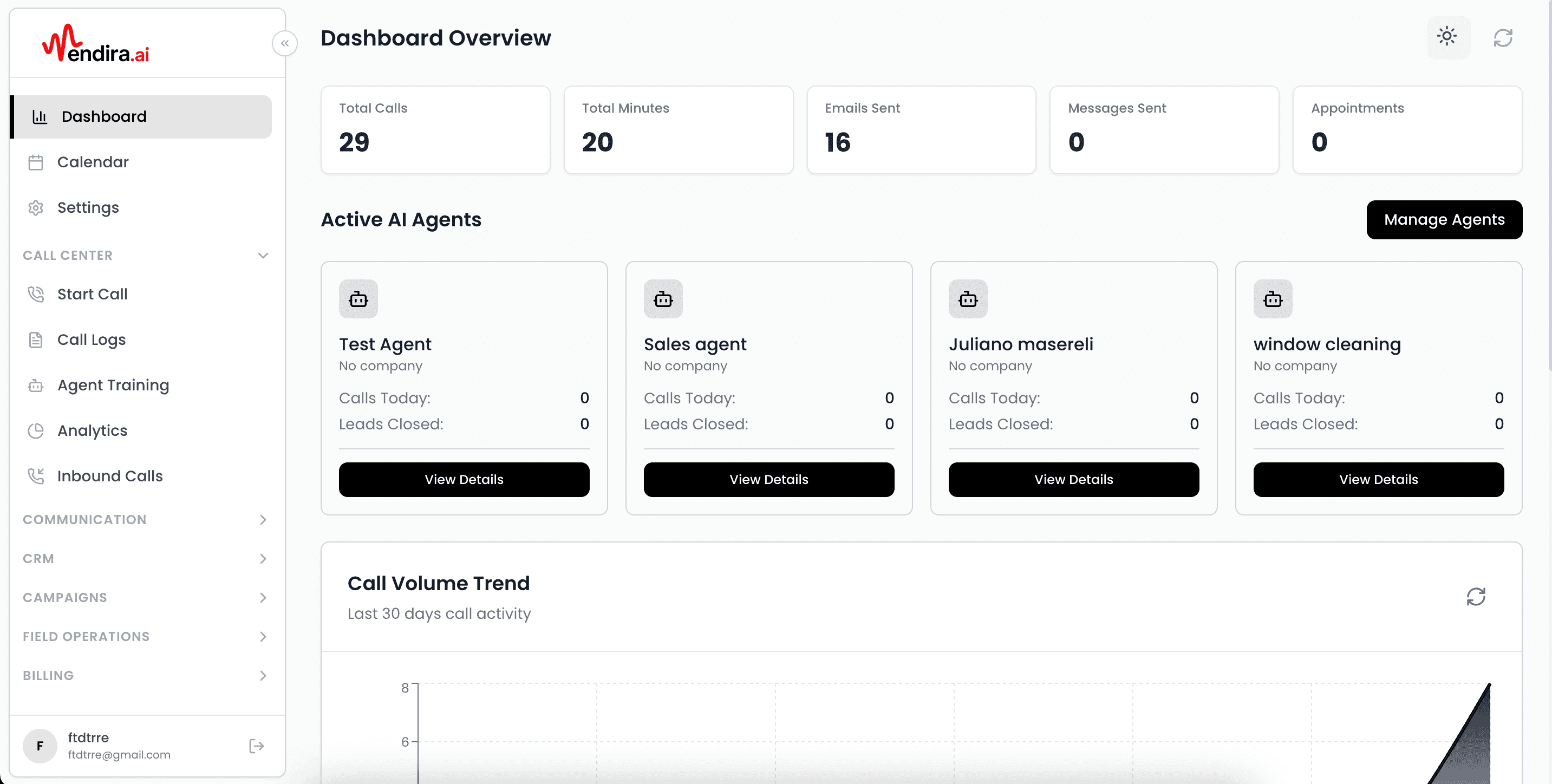 Vendira — AI Voice & Omnichannel Call Center Platform